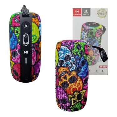 Imagem de Caixa De Som Colorida Bluetooth 14w Com Pendrive de Musicas