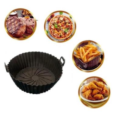 Imagem de Forma de Silicone Para Fritadeira Elétrica Modelo Air Fryer Em Silicon