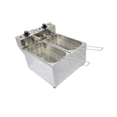 Imagem de Fritadeira Elétrica 2 Cubas Plus Aço Inox 06L 220V 4000W