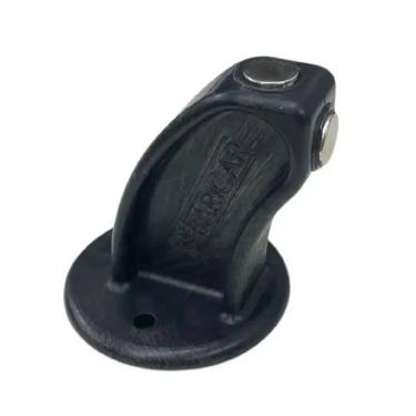 Imagem de Trava Porta Fixador Magnético Prendedor Adesivo ou Parafusado Preto