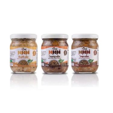Imagem de Kit 3 Papinhas Orgânicas La Chef Papapá 540g 1 sabor de cada