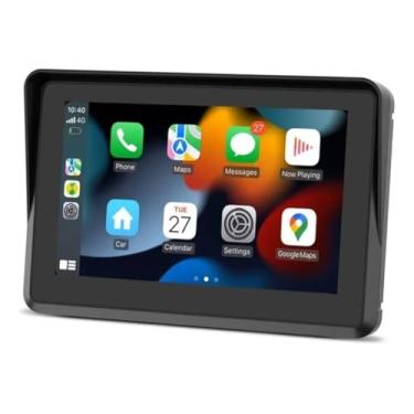 Imagem de Central Multimídia MP5 para Moto 5" com Tela Touch – CarPlay e Android Auto, Bluetooth, à Prova d’Água, GPS, USB, Áudio Veicular