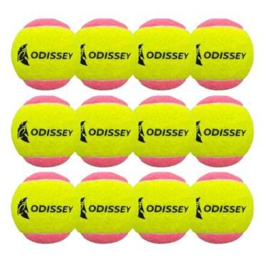 Imagem de Bola de Beach Tennis Rosa Odissey 12 Unidades