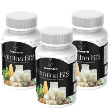 Imagem de Vitamina B12 60 Cápsulas Greenora (Kit 3)