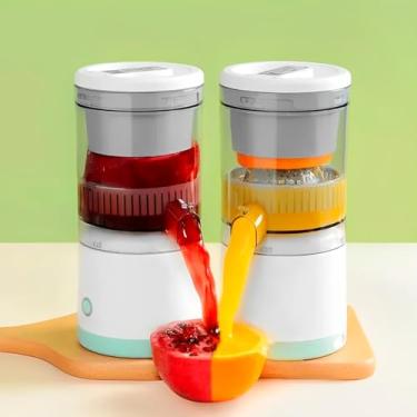 Imagem de Espremedor Extrator Suco Laranja Limão Frutas Portatil USB Cor:Verde