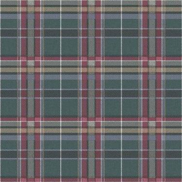 Imagem de Papel De Parede Botany House Xadrez Azul E Roxo 15577