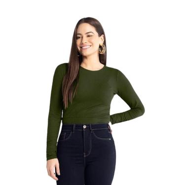 Imagem de Blusa Básica Feminina Manga Curta Em Viscose Com Detalhe - Lunender-Feminino