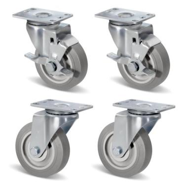 Imagem de Conjunto Caster CW FutureParts de 4 polegadas com capacidade pesada de