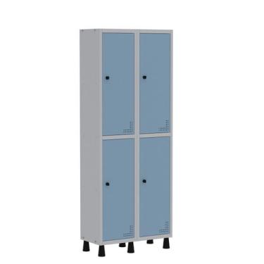Imagem de Armário Locker Guarda Volume Aço Light 4 Portas 69x179,5cm - Pandin Mó