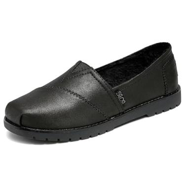 Imagem de Skechers Mocassim feminino Bobs Chill Lugs-Urban Spell, Preto/preto, 41