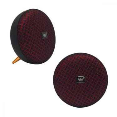 Imagem de Caixa De Som Rgb Led Portatil Bluetooth Al-1999 - Altomex, Vermelho
