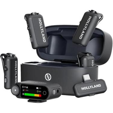 Imagem de Sistema 4x Microfones Hollyland LARK MAX 2 Combo 4 Pessoas