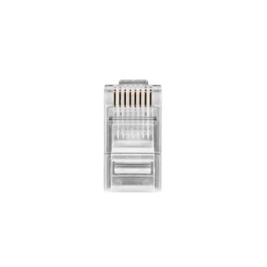Imagem de Conector de Passagem Conex 1000 RJ45 Cat5 com 50 unidades Transparente Intelbras