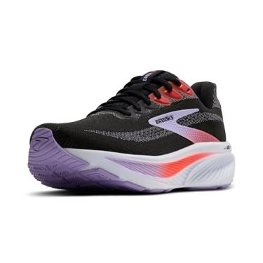 Imagem de Brooks Tênis de corrida feminino Ghost 17 Neutral, Preto/Roxo/Coral, 5.5 US