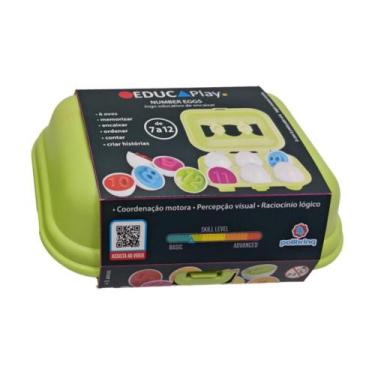 Imagem de Brinquedo Educativo Encaixe Ovos Números 6 Peças Polibrinq