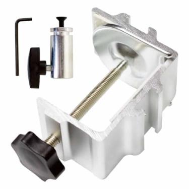 Imagem de MeetRade Grampo C De Reposição Para Luminária Aumento 1/2", Mesa, Braço Articulado, Suporte Ipad, Microfone Tablet, Mesa (G1 Silver)