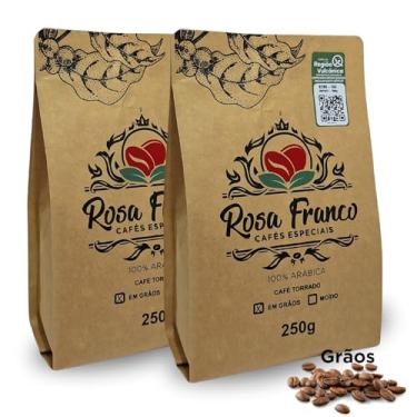 Imagem de Cafe em Graos 500g Rosa Franco - Cafe Especial Arabica Torra Media Região Vulcânica 85 scaa
