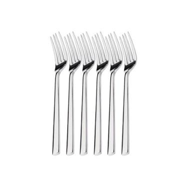 Imagem de Kit 6 Garfos de Mesa Hercules Mykonos Aço Inox 4000-002