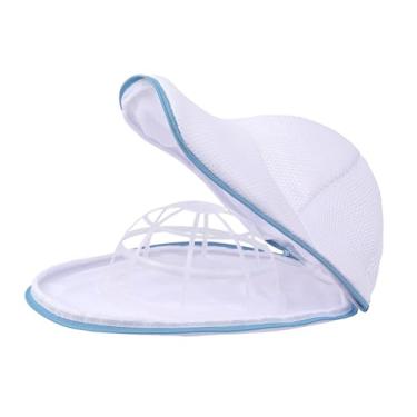 Imagem de Generic Saco de lavagem de chapéus Saco de lavagem de chapéus portátil versátil doméstico para máquina de lavar roupa Lavador de bonés Limpador de bonés de