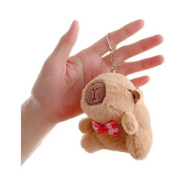 Imagem de Chaveiro De Pelúcia Kawaii De Capivara, Brinquedo Para Mochila, Anel D