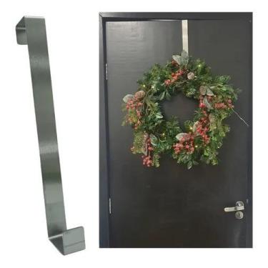 Imagem de Gancho Suporte Porta Guirlanda Natal Pendurar Enfeite Decoração Natali