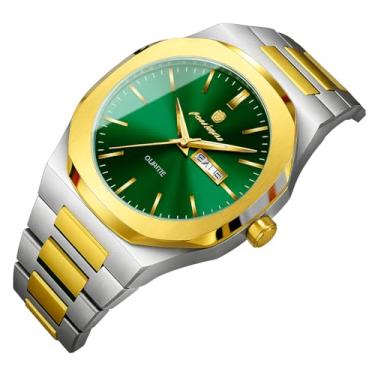 Imagem de Relógio Poedagar P825B Quartzo (Verde Gold)