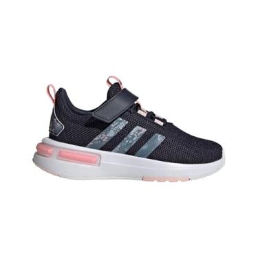 Imagem de adidas Racer TR23 Tênis elástico de renda e tira, tinta legenda/semi rosa brilhante/rosa areia, 35 EUA unissex criança grande