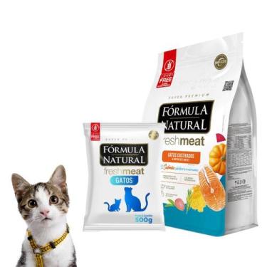 Imagem de Ração Premium Fórmula Natural Fresh Meat Para Gatos Castrados Sabor Sa
