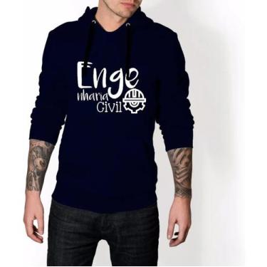 Imagem de Blusa Moletom Canguru Faculdade Engenharia Civil Lançamento - LGAMN, A
