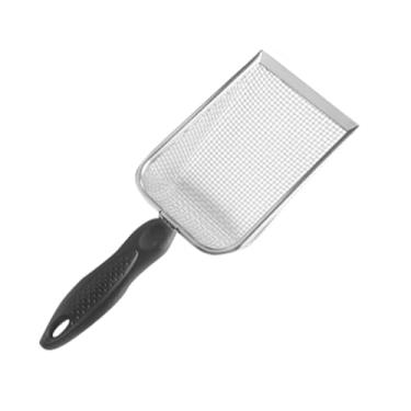 Imagem de Ｂｅｓｇａ Gato, Ferramenta de Limpeza com Cabo, Pá para Animais de Estimação, Peneira de Areia, Pá para Gatinhos, Lagartos, Gatinhos, Alça Preta Mesh 8