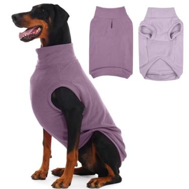 Imagem de IECOii Pacote com 2 suéteres de lã para cães 4GG – Quente e elástico, lavável na máquina, suéteres Doberman para ambientes internos e externos, casacos macios para cães meninos e meninas para outono e