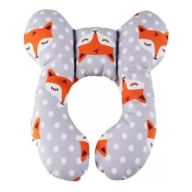 Imagem de Protetor De Pescoço Infantil Bebê Dormir Carro Carrinho (Raposa)