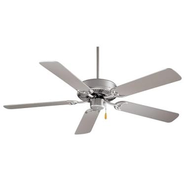 Imagem de Minka-Aire F546-BS, empreiteiro, ventilador de teto de 106 cm, aço escovado