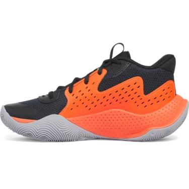 Imagem de Under Armour Tênis de basquete unissex infantil School Jet '23, (006) Preto/Ares Vermelho/Cinza Mod, 5.5 Big Kid