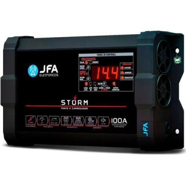 Imagem de Fonte Automotiva Carregador Bateria Bivolt Digital Cca Storm Plus JFA 