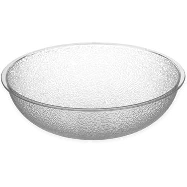 Imagem de Carlisle FoodService Products CFS 721007 Tigela redonda para servir salada de seixos, 3,1 litros, transparente