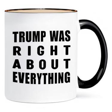 Imagem de ONRRI Caneca de cerâmica de 325 ml com alça preta, inscrição patriota, segura para micro-ondas, caneca patriota