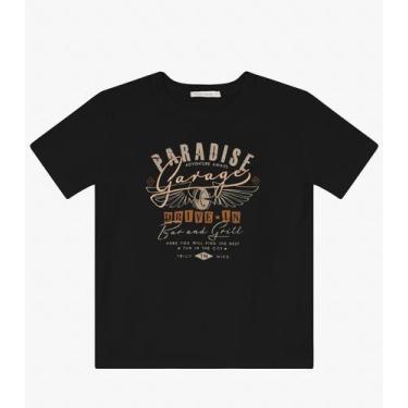 Imagem de Camiseta Masculina em Meia Malha Trick Nick Preto, 4, Preto