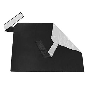 Imagem de X AUTOHAUX Capa de para-brisa traseira para neve universal à prova de intempéries 144 x 91 cm protetor de proteção contra poeira de gelo magnético externo para carro