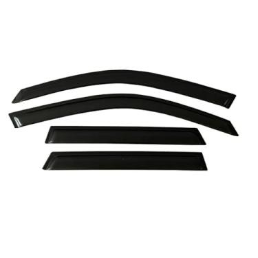 Imagem de GRJQRKHZ Defletor de janela lateral de carro para M&itsubishi Lancer Wagon 2000-2006 Weathershied viseira de porta vento sol proteção chuva janela lateral defletores de vento