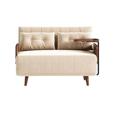 Imagem de Sofá-cama dobrável Sofá-cama dobrável, sofá-cama com encosto ajustável multifuncional, moderno, adequado para sala de estar, quarto, varanda(120cm)