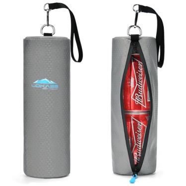 Imagem de Bolsa térmica térmica para golfe, bolsa térmica portátil para acampamento, unissex, macia, impermeável, para bebidas/água engarrafada/guarda-chuva, para trabalho diário, viagem/trilhas, 2 peças