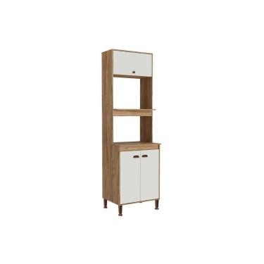 Imagem de Paneleiro De Cozinha Torino C- 3 Portas 63cm Mel-off White - Movelbento