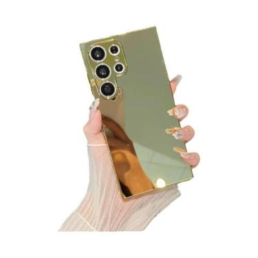 Imagem de Capa De Telefone Espelhada Dourada Para Samsung Galaxy S23 S22 S21 S24