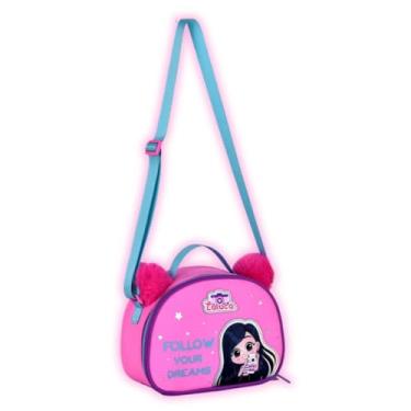 Imagem de Lancheira Luluca Bolsa Térmica Pandinhas Meninas Infantil, Cor Rosa