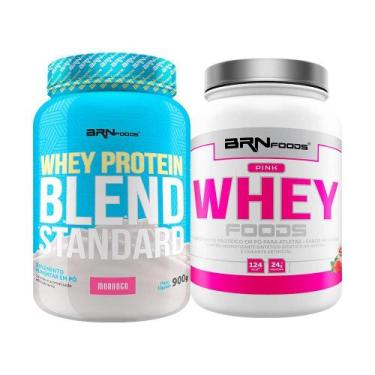 Imagem de Kit Pink Whey 900G+ Whey Protein Standard 900G - Brn Foods