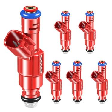 Imagem de STZJAYE Conjunto de 6 injetores de combustível 0280156161 compatíveis com Jeep Grand Cherokee 1999-2004, para Dodge Dakota 2000-2003, para Ford Escape 2004-2006 2008, para Mustang 1999-2004 Automotive