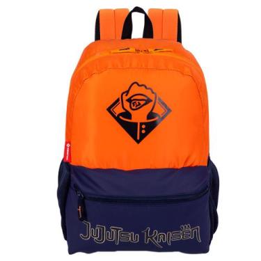 Imagem de Mochila De Costas Escolar Grande Jujutsu Plus Tokyo Sestini, Laranja