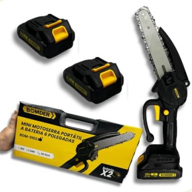 Imagem de Motosserra Profissional Portatil Bivolt Recarregavel Maleta