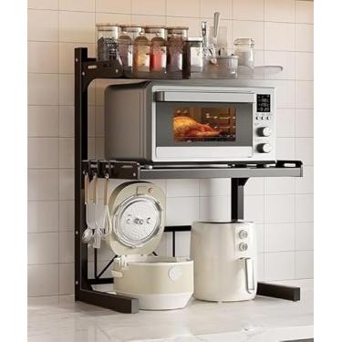 Imagem de Suporte Para Micro-Ondas | Rack De Armazenamento Para Cozinha | Material Resistente E DuráVel(Três camadas)